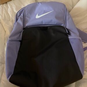 Nike Purple and Black Backpack and Gym bag